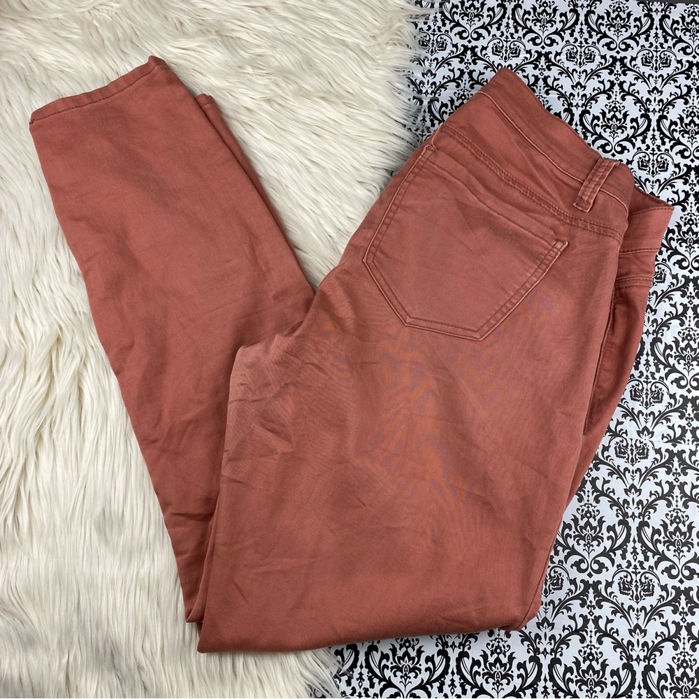 Forever 21+ : size : 12 : casual light pastel orange spring summer skinny jeans - Picture 3 of 7